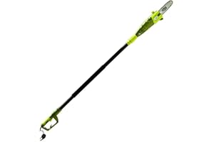 Sun Joe SWJ800E 8-Inch 6.5-Amp Telescoping Electric Pole Chain Saw w/Automatic Chain Lubrication System, Extends to 8.7-Feet,