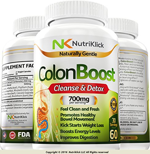 Nutriklick Colon Boost Cleanse and Detox for Digestive Health, 15 Day Program