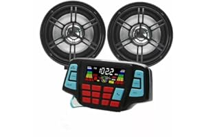 UTV ATV Bluetooth Amplifier Sound System Hand-Free Speakers FM USB Audio System Stereo 3 Inch Speakers 12V Motorcycle Waterpr