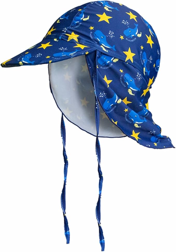 YISEVEN Kids&Baby Sun Hat UV Protection Swim Hat for Boys&Girls with Neck Flap UPF50 Navy