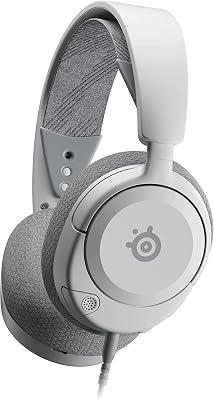 SteelSeries Arctis Nova 1P PS5 Headphones - Gaming Headset - 360° Space Sound - Memory Foam Ear Pads - Noise Cancelling Microphone - Also for PC, PS4, Switch, Xbox - White