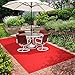 House, Home and More Indoor Outdoor Carpet with Rubber Marine Backing - Red - 6 Feet x 15 Feet
