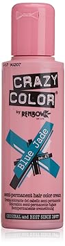 Crazy Color Semi Permanent Hair Colour, Blue Jade 67, 10g