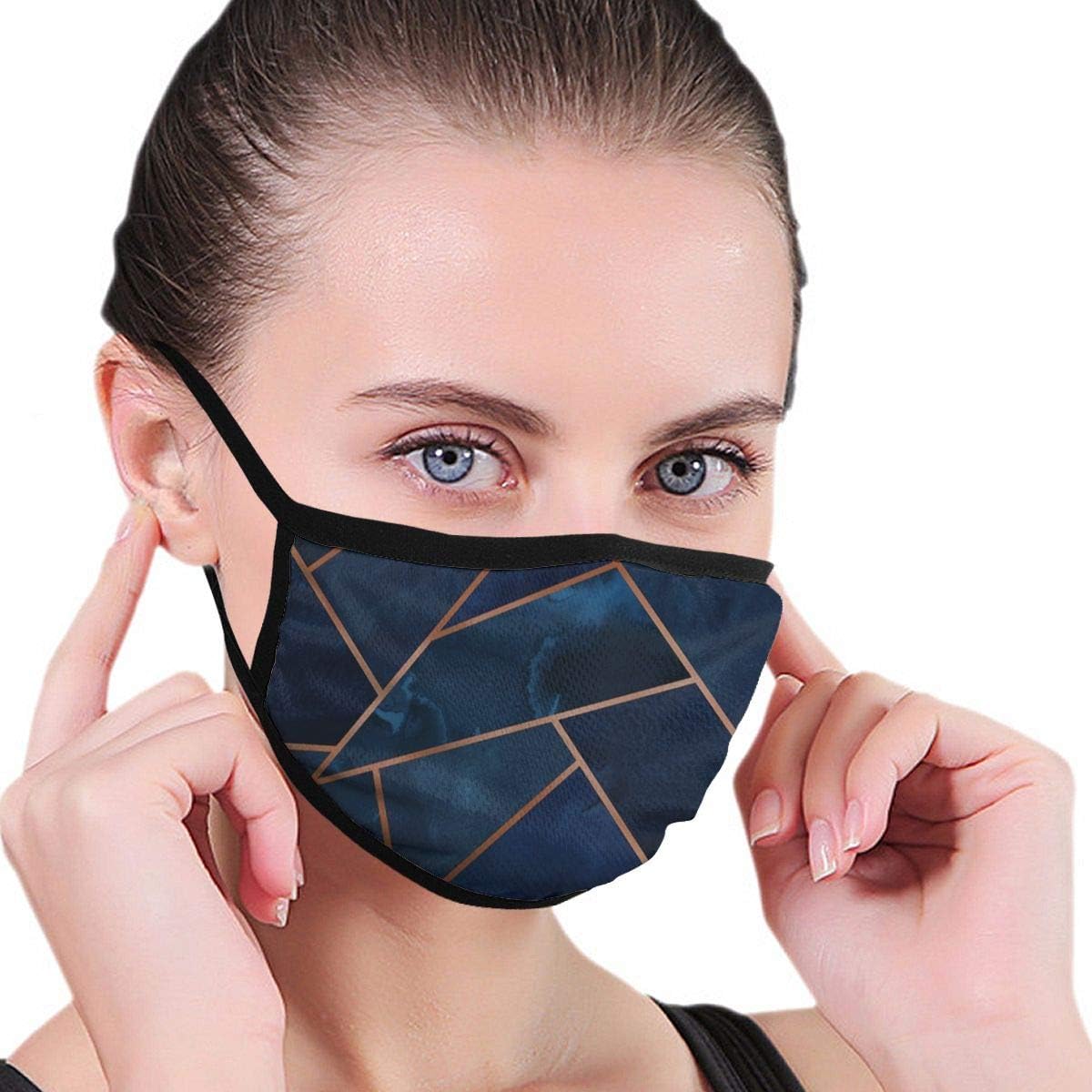 Cinlanck Soft and Comfortable,Suitable for Everyone's Daily Wear Navy & Copper Geo