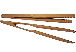 BierEx XXL Profi Grillzange aus Holz 46cm 460mm extra lang Lange Buche Holzgriff Buchenholz Mehrzweckzange Pfanne Grill Multizange Küchenzange auswählbar 32 40 46 60 74 80 88 cm Zangen