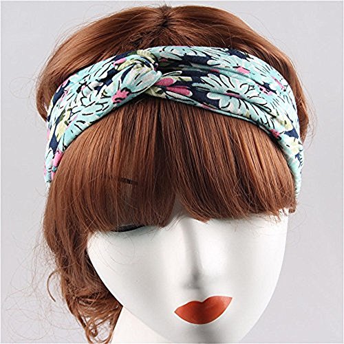 Sinlifu Head Bands - Exercise Hair Bands - Running Sweatbands - Athletic Bands - Twistbands - Sweat Wicking Bands - Yoga Moisture Bands for Exercise Gym Training Women (Blue)