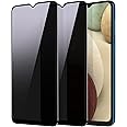 YWXTW Privacy Screen Protector for Samsung Galaxy A12/A13/A13 LTE/A32 5G/A03S/A02S, Upgraded Anti Spy Anti Peeping Tempered Glass Protector, 2-Pack (Black)
