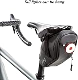 HOMPER Bicycle Saddle Bag 1.5L Water-Resistant Reflective Taillight Holder view 8