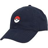 Pokemon Embroidered Poké Ball Adult Navy Blue Dad Cap