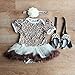 TANZKY® 3pcs Infant Baby Girls Leopard Printed Dress (S 0-6months)