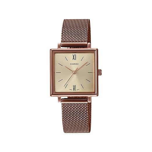 Analog Gold Dial Women's Watch-LTP-E155MR-9BDF (A1548)