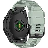 U-LIMVE Watch Band for Garmin Fenix 8 47mm/Fenix 7 Pro/Fenix 7/Fenix 6 Pro/Fenix 6/Fenix 5/Epix Pro 47mm/Fenix E, 22mm Silicone QuickFit Band