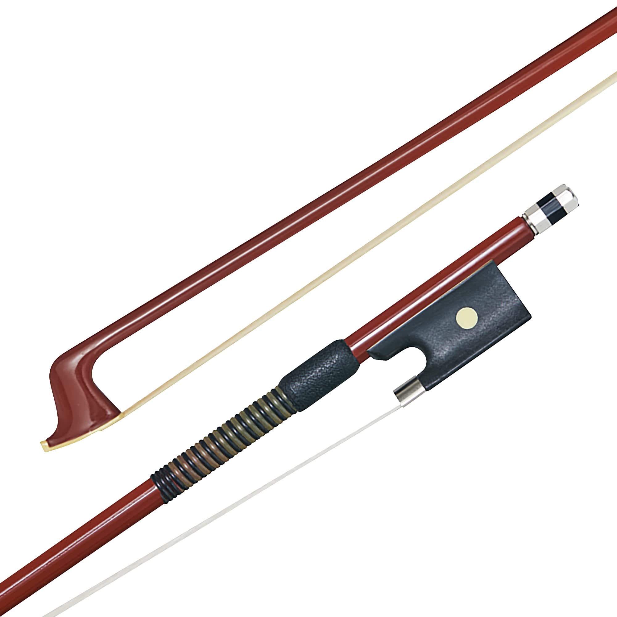 P & H Bows 1526E Fibreglass Violin Bow 1/2, Lightweight Durable Bow Made with Natural White Horsehair, Great for Violin Students, Beginners and Teachers