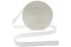 ZHFMLY ZHFMILY 1 inch White Nylon Webbing Straps for Sewing 50 Yards 25mm Heavy Canvas Webbing Strap with Buckles for Bags-Lawn Chair Replacement-Hammock-Pet-Crafts & Projects Supplies