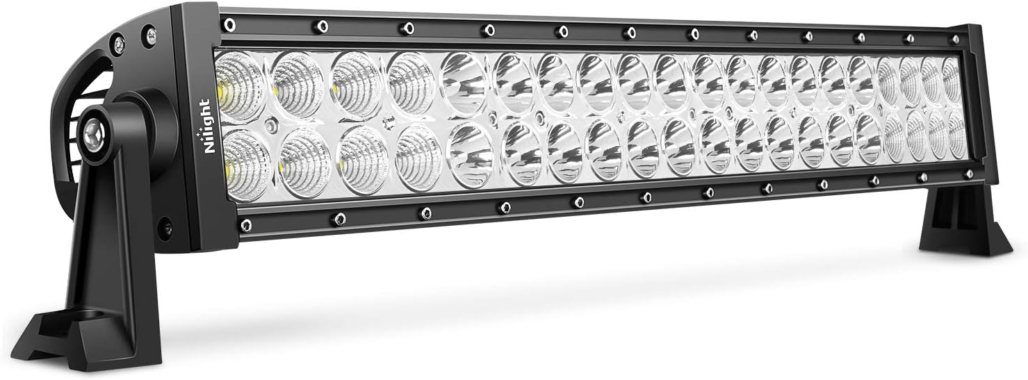 Nilight 22" 120w LED Light Bar Flood Spot Combo Work Light Driving Lights Fog Lamp Offroad Lighting for SUV Ute ATV Truck 4x4 Boat,2 Years Warranty: Automotive