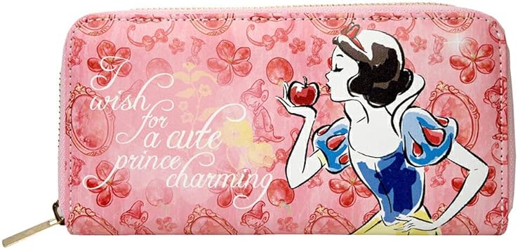 Amazon ディズニー プリンセス 財布 白雪姫 子供用 女性用 キッズ レディース 人気 グッズ 長財布 ラウンドジップ式 ファスナー式 小銭入れ カード入れ ボックス付き クリスマス ギフト プレゼント 誕生日 姫 生地 並行輸入品 財布