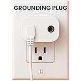 Gaya Grounding Plug Adapter – Dual Port Ground Connection for Grounding Mats, Sheets, Wristbands – Universal Type B Outlet Co