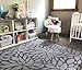 Premium Stylish Foam Floor Mat | Cushy-Soft & Thick | Waterproof, Easy-to-Clean, Hypoallergenic, Non-Toxic, Pet-Friendly, Portable | Baby Play Mat, Yoga Mat, Exercise Mat - Large Grey Botanical Garden