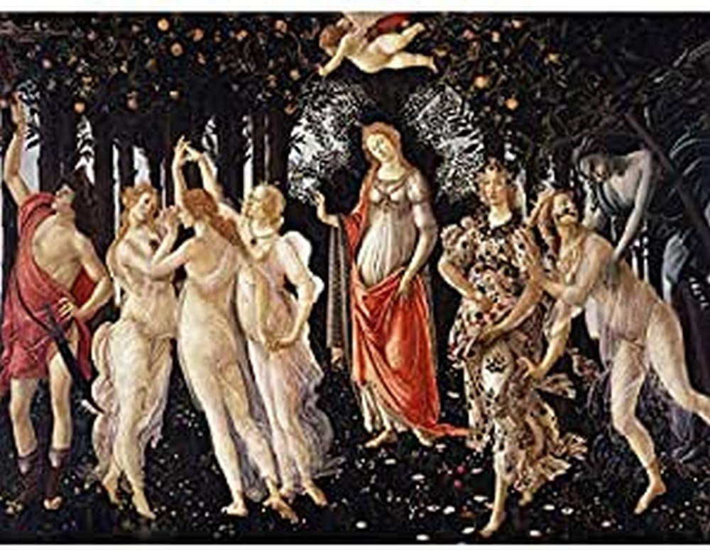 Sandro Botticelli La Primavera Art Print Canvas Premium Wall Decor Poster Mural