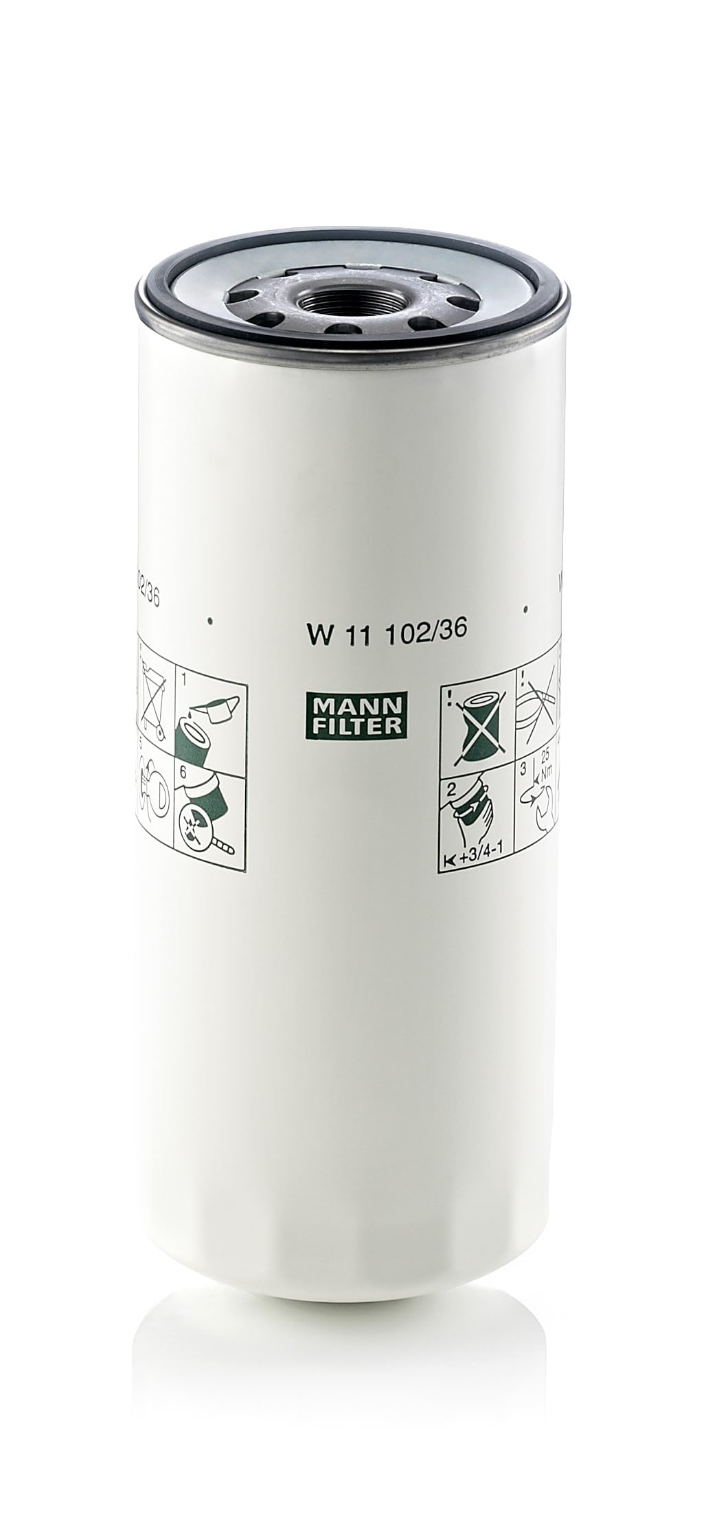 MANN-FILTER W 11 102/36 Oil Filter - for Trucks + Buses