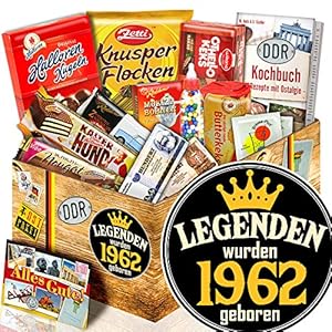 Legenden 1962 – Süßigkeiten Box DDR – 1962 Geschenk Mann