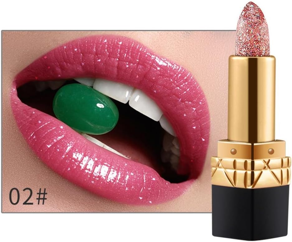 Alonea Shining Crystal Jelly Lipstick Magic Temperature Change Color Lip Stick (02#)