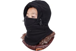 Kids Balaclava Mask Winter Full Face Balaclava Hat Boys Girls Windproof Thick Warm Ski Hat