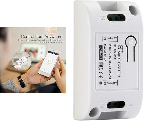 Prettyia Home Smart Switch Timer Mdulo de Interruptor Remoto de La APLICACIN Inalmbrica para Alexa