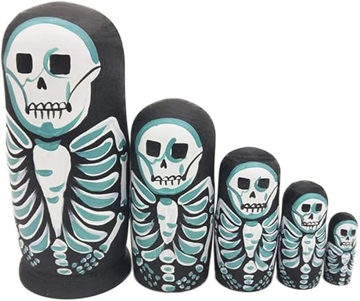 skeleton russian dolls