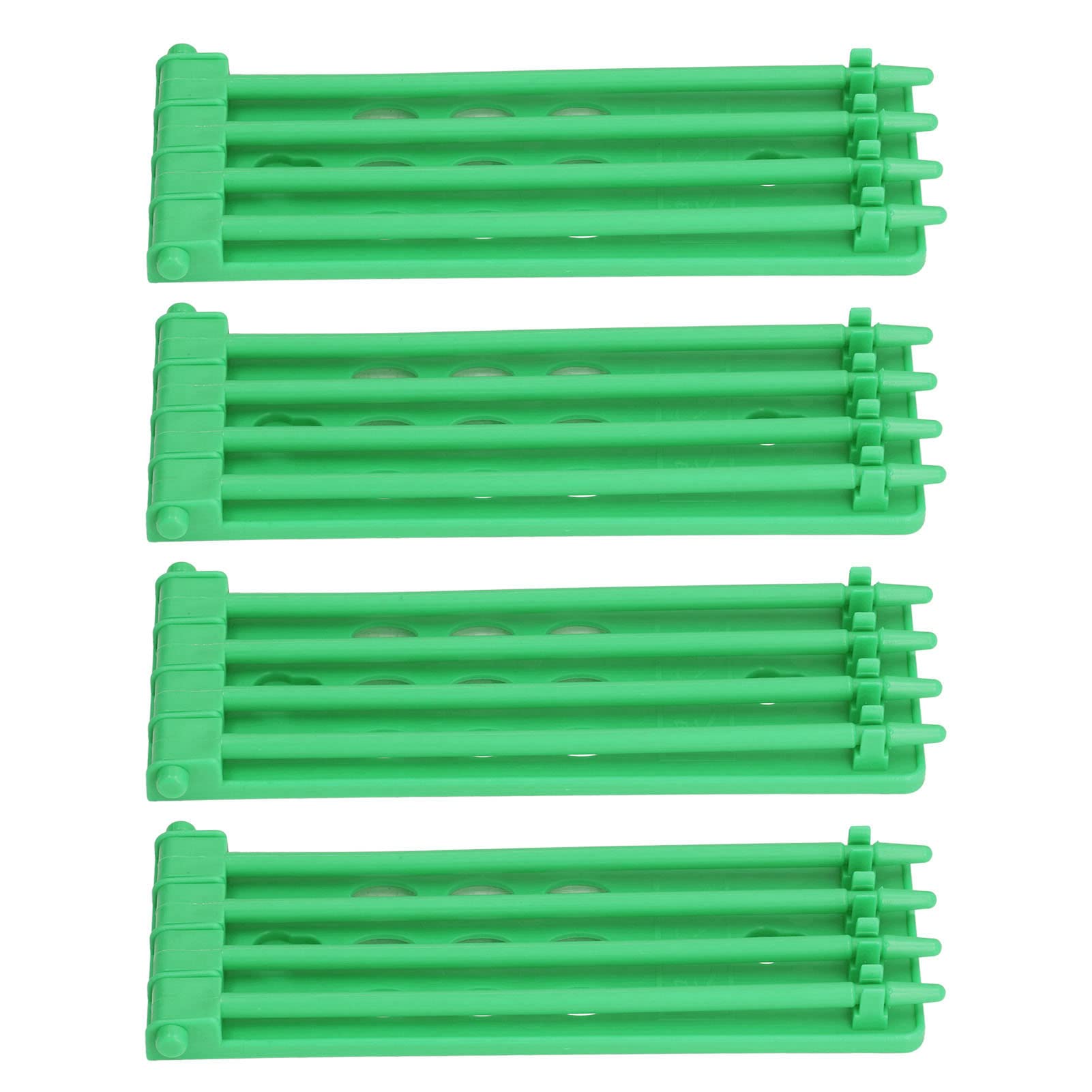 Pigeon Holder, Wall Mounted, 4 Pieces, 4 Pillars, Dove-Ring Stand, Robust, for Birds, Green