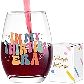 Lamyba 30th Birthday Gifts for Women/Her, Unique 30th Birthday Decorations for Her - In My Thirties Era Wine Glass, 30th Birthday Gifts for Friend Mom Sister Daughter Wife Coworker, Decor, 15oz