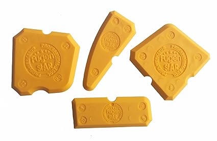 Fugenstar Fugenglätter in Profi Ausführung 4 Teilig - Made in Germany - Fugenwerkzeug Set Fugen Spachel Fugenabzieher
