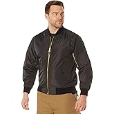 Rothco Lightweight Enhanced Nylon MA-1 Flight Jacket – Bomber Style Spring Fall Coat