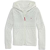 vineyard vines girls Girls' Fairisle Dreamcloth Full Zip Hoodie