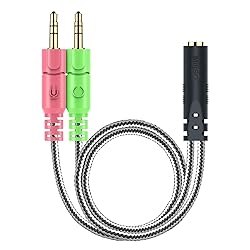 MillSO Headphone Splitter for Computer CTIA 3.5mm