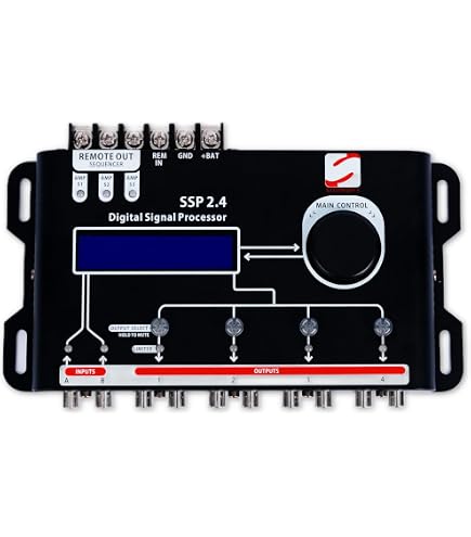 2 Input 4 Output Audio Processor PRV Audio DSP 2.4X - 4-Channel Car ...