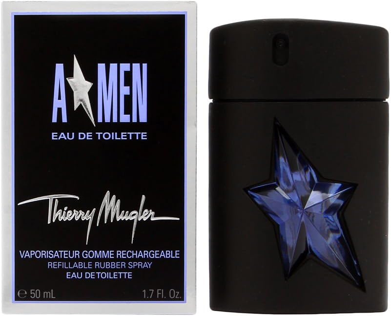 Thierry Mugler Angel Men for Men Eau De Toilette Spray 1.7Ounce/50 ml (Refillable Rubber Bottle