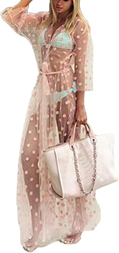 polka dot beach cover up