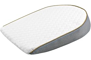 Wedge Pillow for Baby, Wedge Pillow for Baby 15° Slope Acid Reflux Breathable Non Slip Newborn Sleep with Zipper for Bottle F