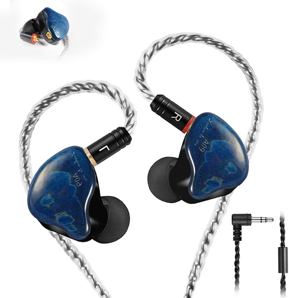 Famedy in-Ear Monitors, Wired Earbuds Headphones, in-Ear Earphone Dual Drivers with MMCX Detachable Cables