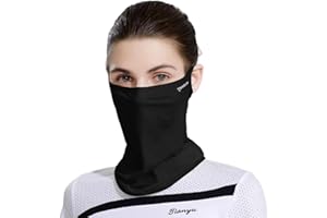 Vanolu UPF 50+ Face Mask for Women & Men, Ice Silk Cooling Full Face Cover, Breathable Sun Protection Neck Gaiter