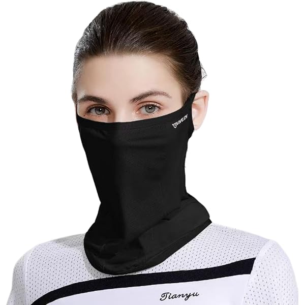Masque Protection Solaire Intégral Avec Visière Soie Glace - Cache-Cou Anti-UV Sports Extérieurs