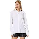 Norma Kamali Womens Nk Shirt W/Collar Stand