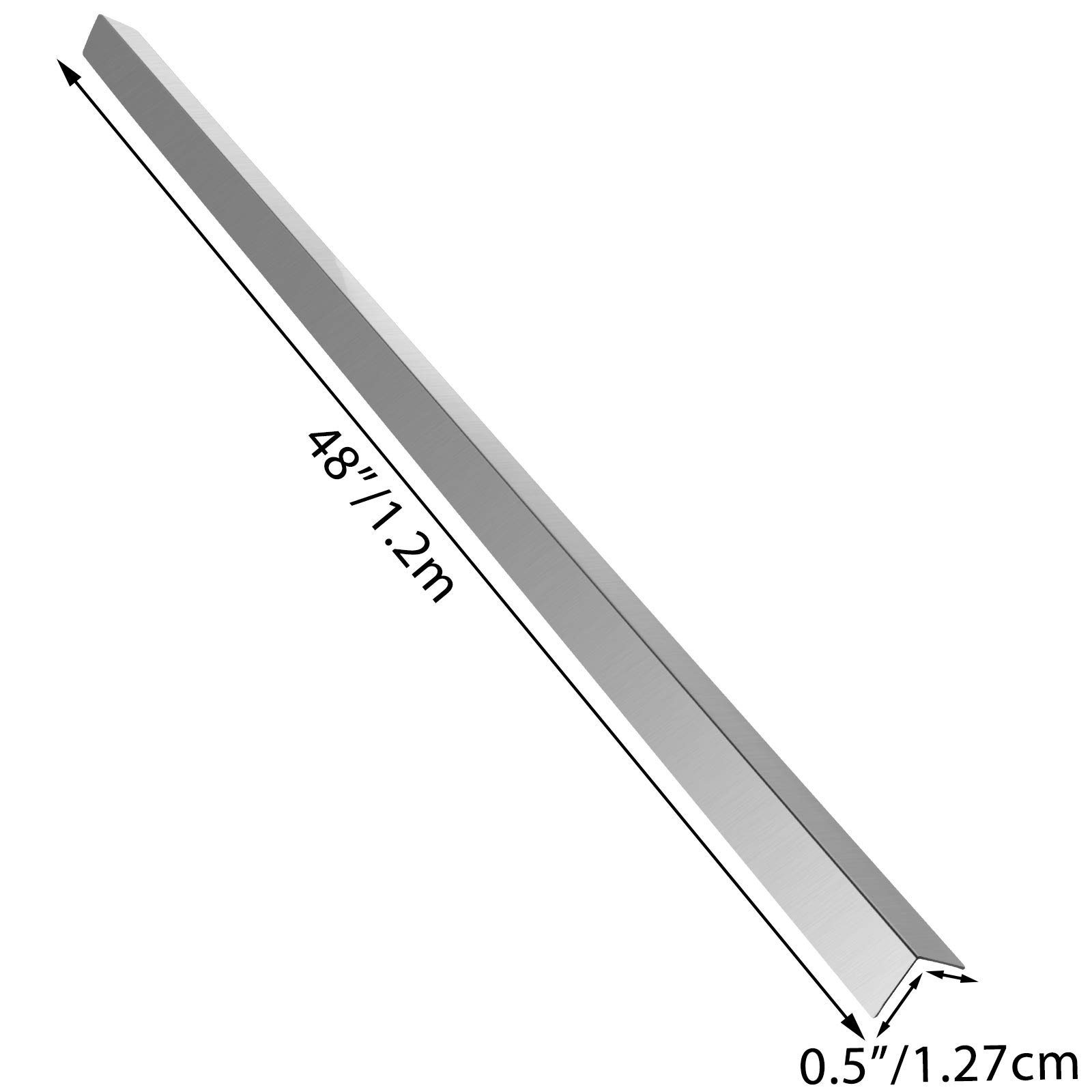 VEVOR Stainless Steel Corner Guards 0.5 x 0.5 x 48 inch Metal Wall Corner Protector Pack of 10 Corner Guards 20 Ga 304 Stainless Corner Guard with 90-Degree Angle for Wall Protection and Decoration