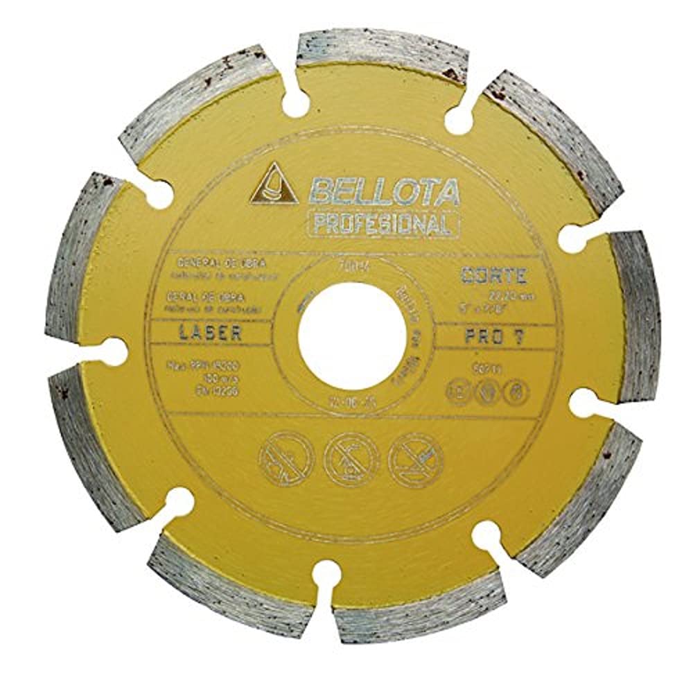 Bellota Professional 7 Segmented Diamond Blade, Suitable For General Use (125 mm)