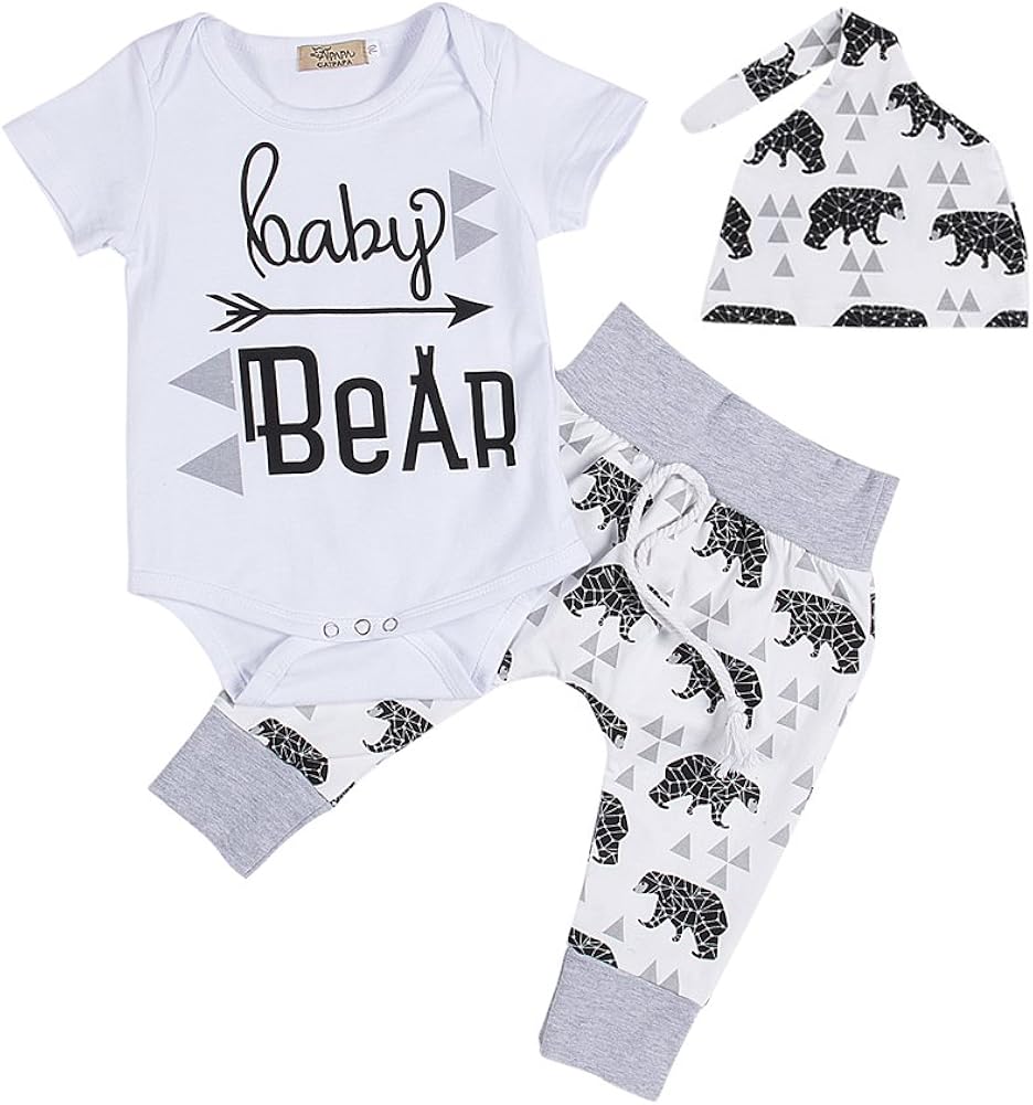 newborn onesie and hat set