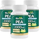 Liposomal Palmitoylethanolamide 2000MG + Luteolin 200MG + Turmeric 200MG & Fisetin 100MG, Micronized Pea 99% Highly Purified Enhanced Absorption Pea Supplement, 180 Capsules