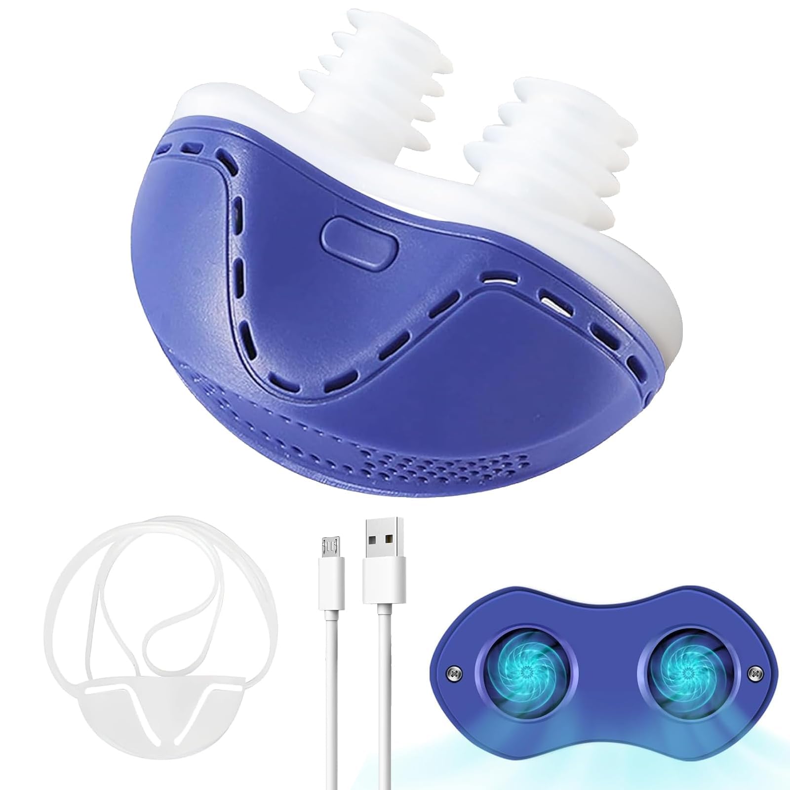 Photo 1 of Anti Snoring Device - Mini SleepApnea Devices - Variable Anti Snoring Aid - Upgraded Stop Snoring Solution - Suitable for All Nose Shapes - Blue - P7