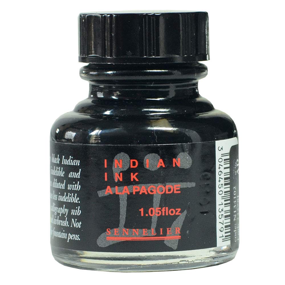 Sennelier Indian Ink Ala Pagode Black 30ml