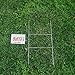 H Frame Wire Stakes 20 x10 inch 9 Gauge Galvanized Wire -Yard Sign Stakes Fit for 4mm, 5mm Corrugated Signs, Heavy Duty Metal Step Stakes, Pack of 50